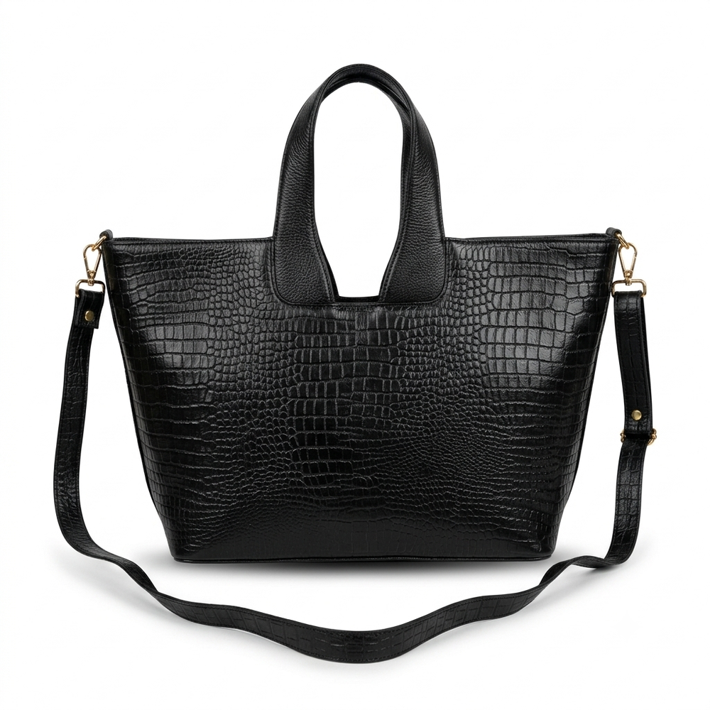 Leather Handbag Bag - TOTE BOAT