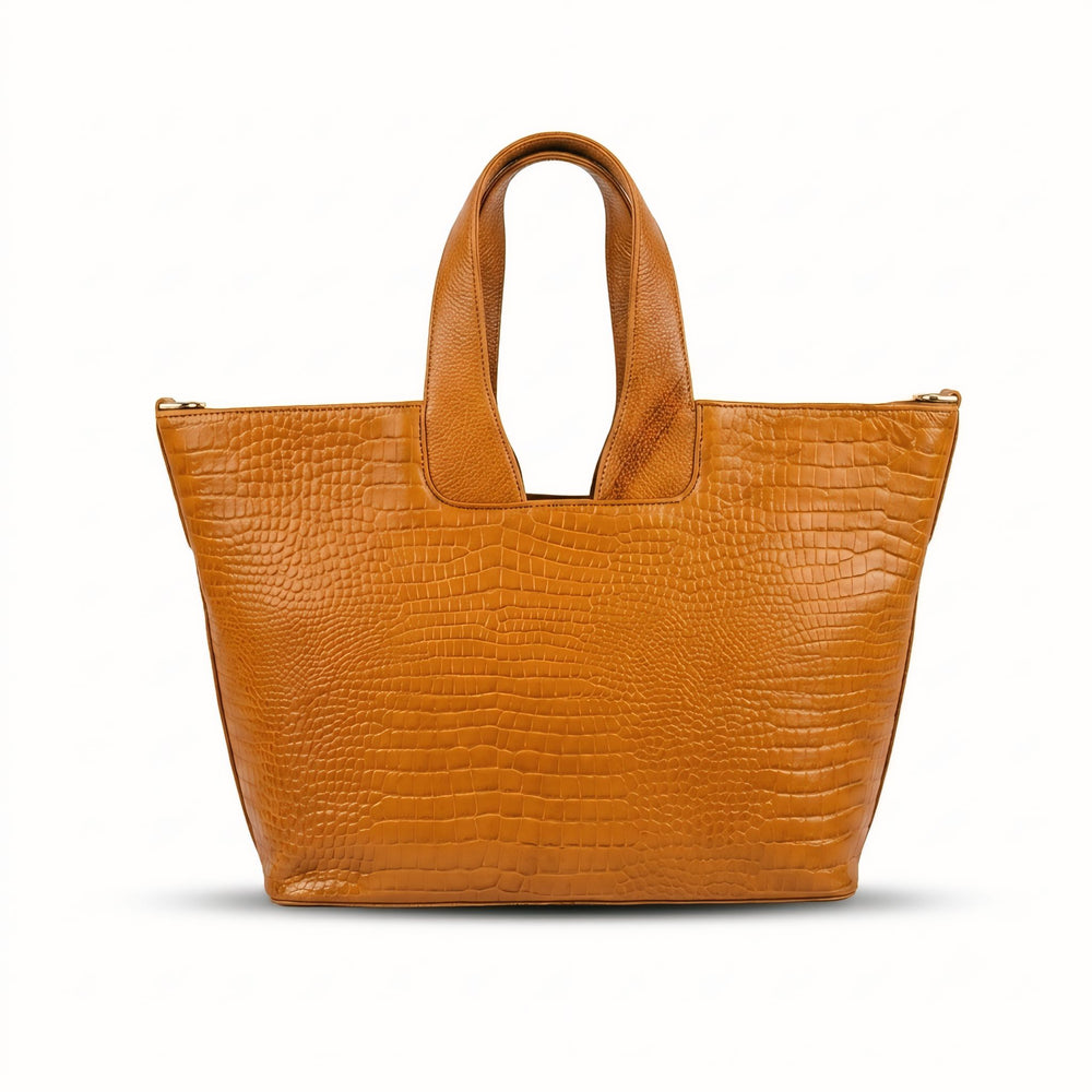 Leather Handbag Bag - TOTE BOAT