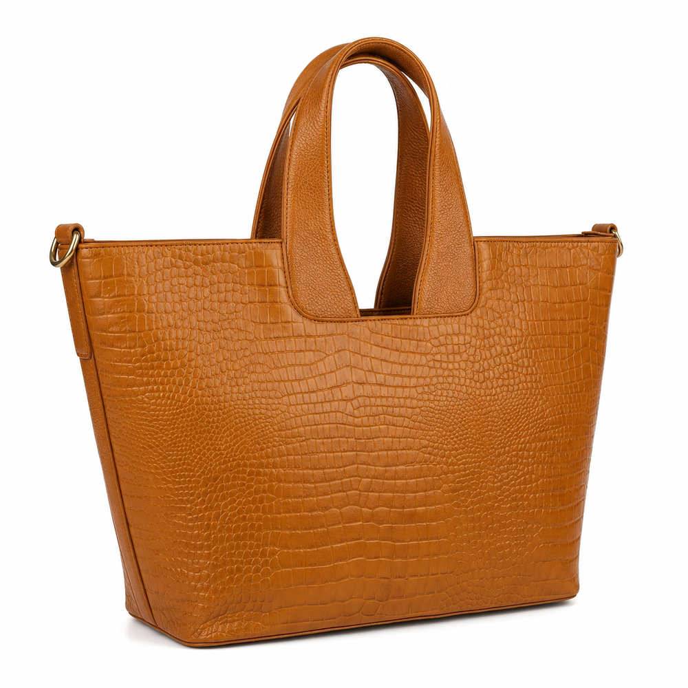 Leather Handbag Bag - TOTE BOAT