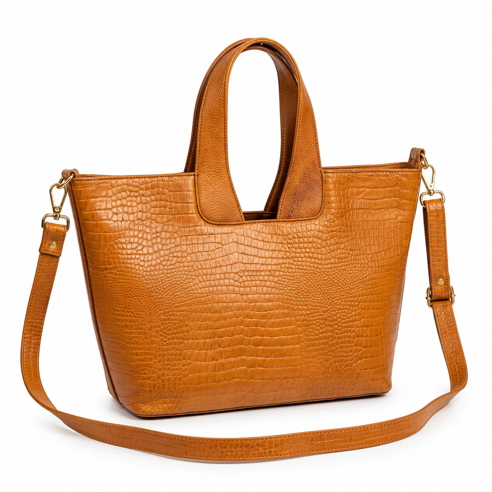 Leather Handbag Bag - TOTE BOAT