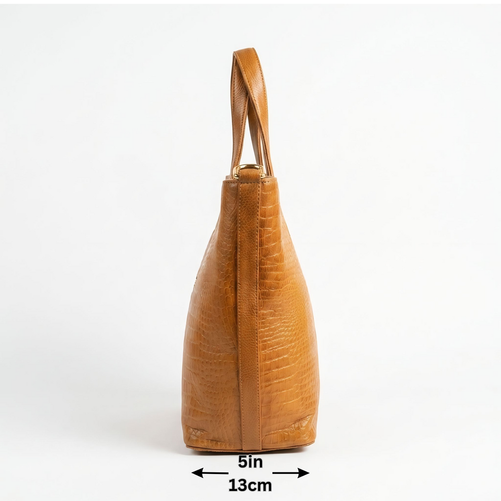 Leather Handbag Bag - TOTE BOAT