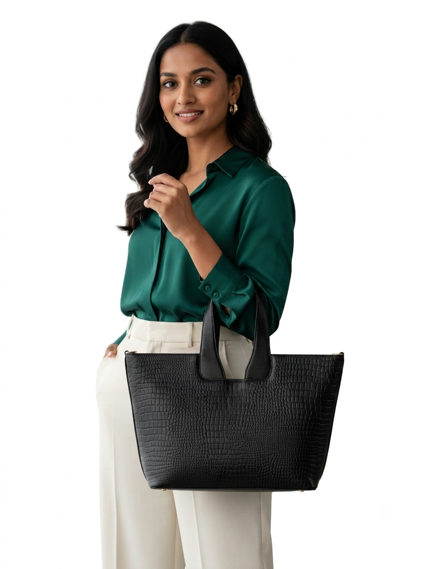 Leather Handbag Bag - TOTE BOAT