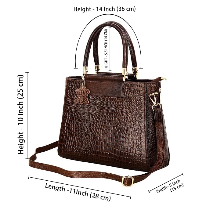 Croco Leather Handbag - MULBERRY