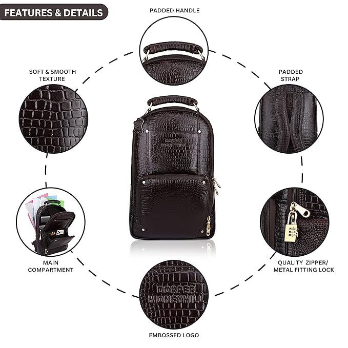 Leather Laptop Backpack - The Awakening