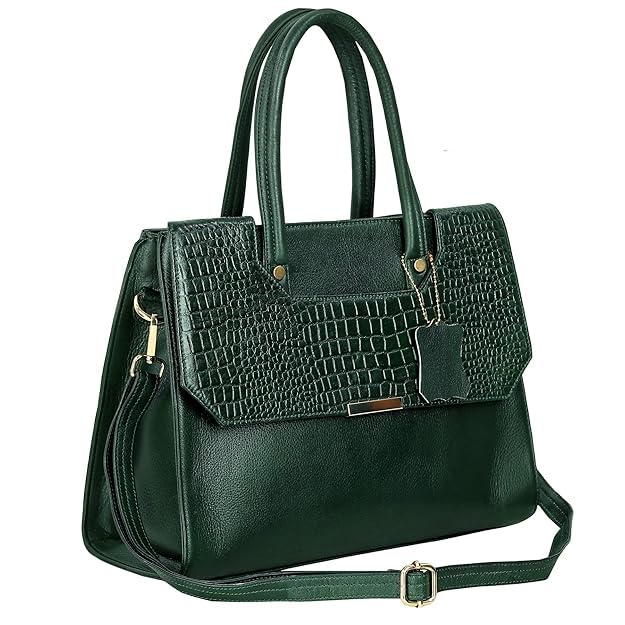 Structured Leather Handbag - CUT FLAP