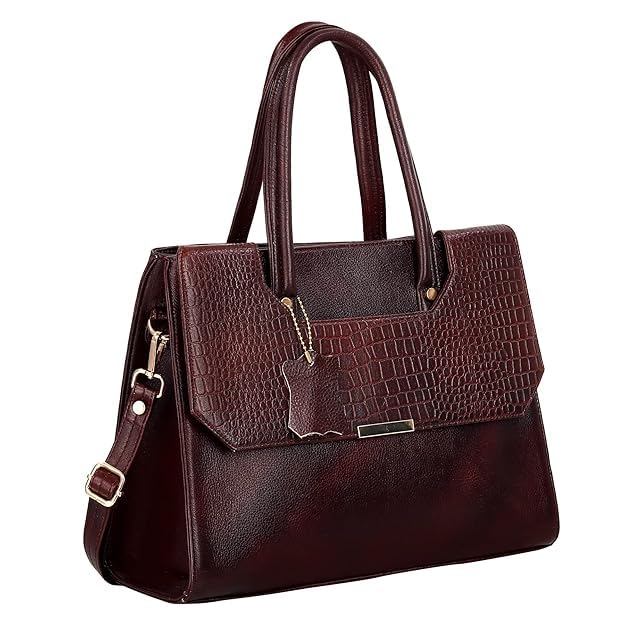 Structured Leather Handbag - CUT FLAP