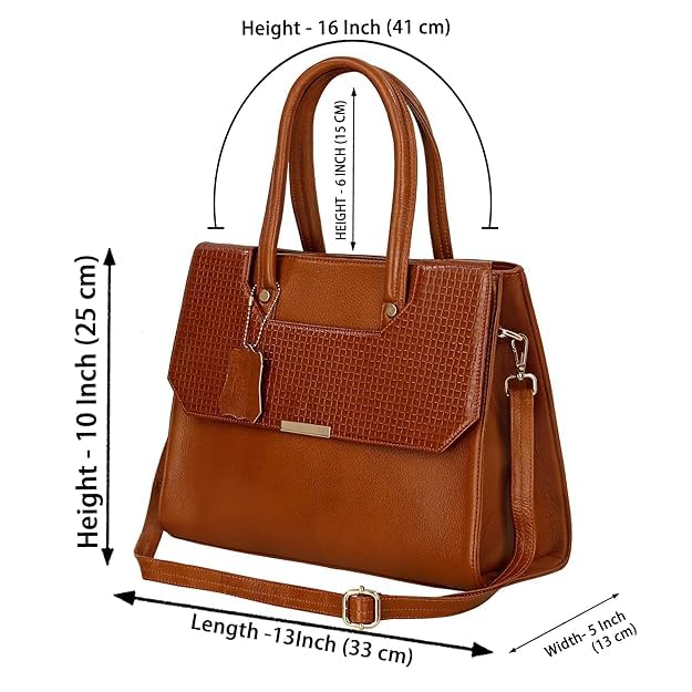 Structured Leather Handbag - CUT FLAP