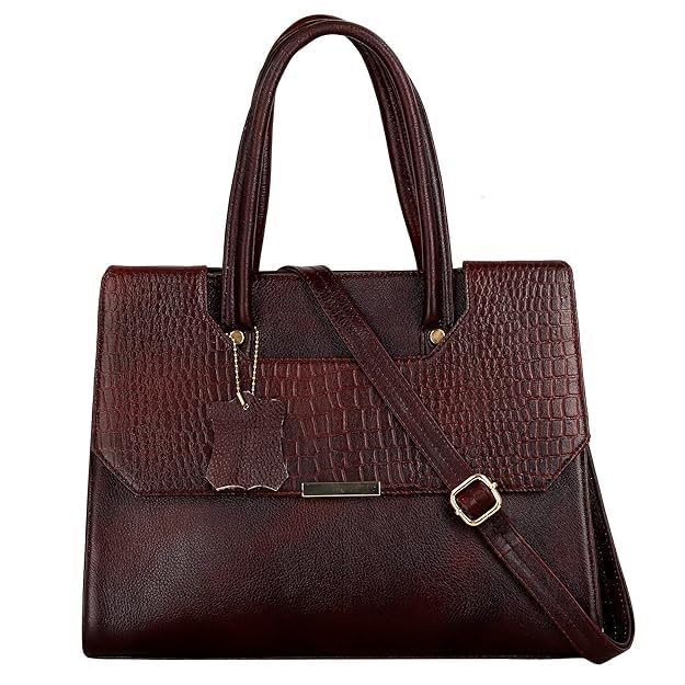 Structured Leather Handbag - CUT FLAP