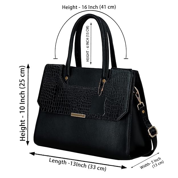 Structured Leather Handbag - CUT FLAP
