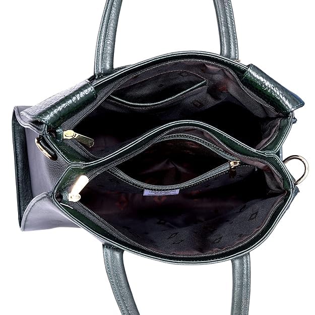 Structured Leather Handbag - CUT FLAP