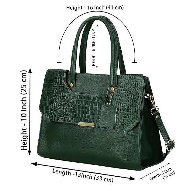 Structured Leather Handbag - CUT FLAP