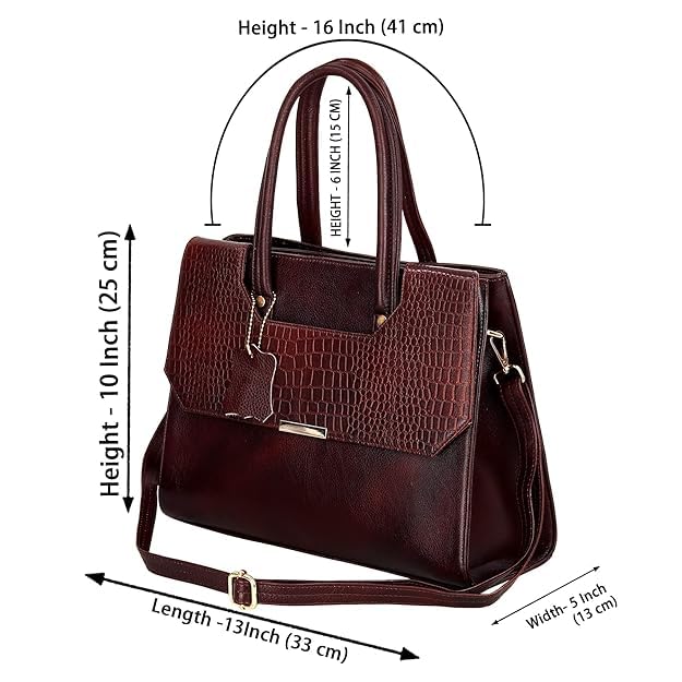 Structured Leather Handbag - CUT FLAP