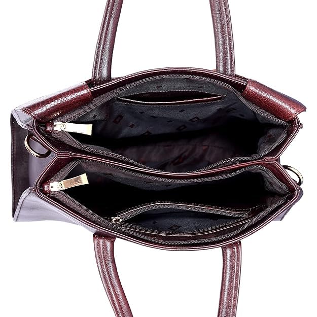 Structured Leather Handbag - CUT FLAP