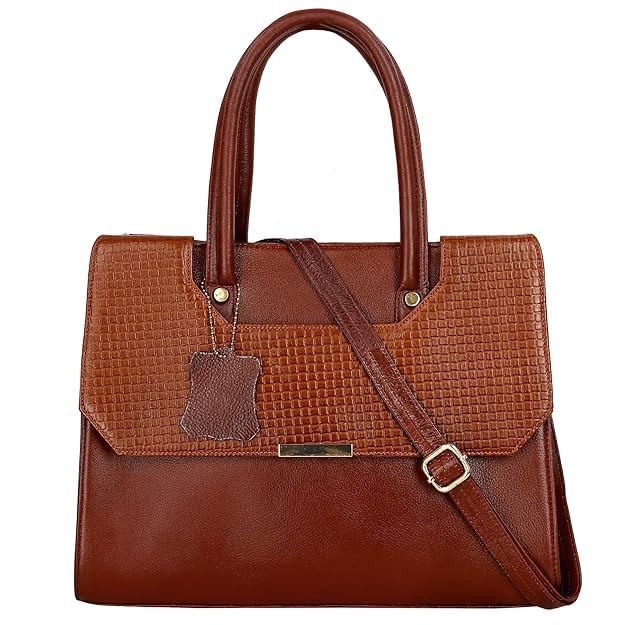 Structured Leather Handbag - CUT FLAP