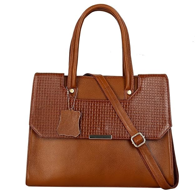 Structured Leather Handbag - CUT FLAP