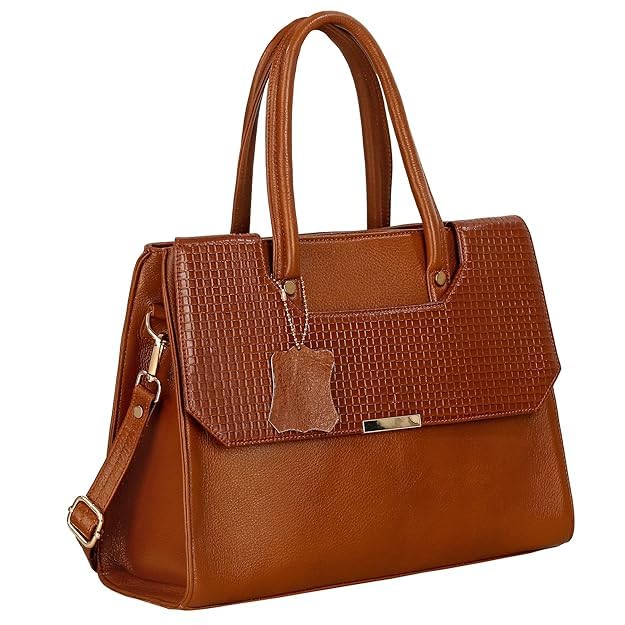 Structured Leather Handbag - CUT FLAP