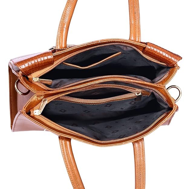 Structured Leather Handbag - CUT FLAP