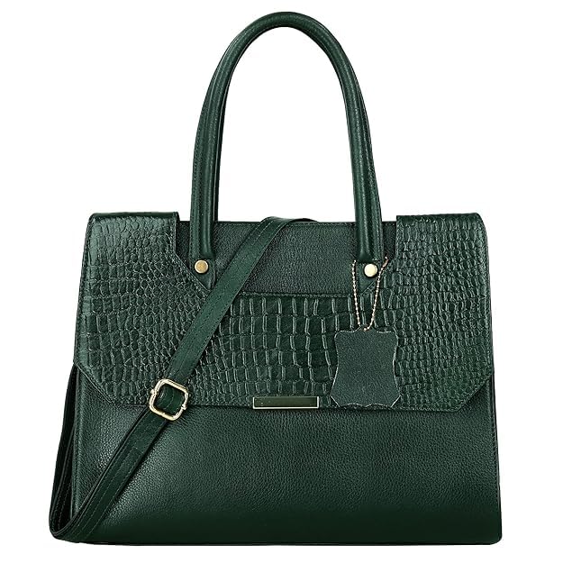 Structured Leather Handbag - CUT FLAP