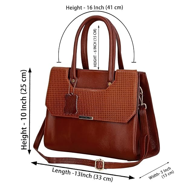 Structured Leather Handbag - CUT FLAP
