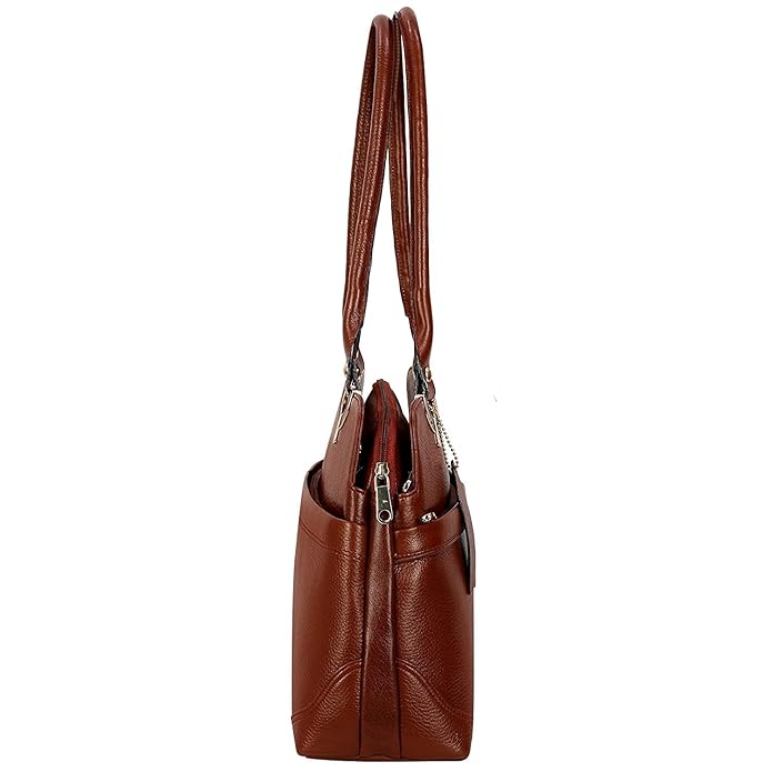 Leather Shoulder Bag - Elegant