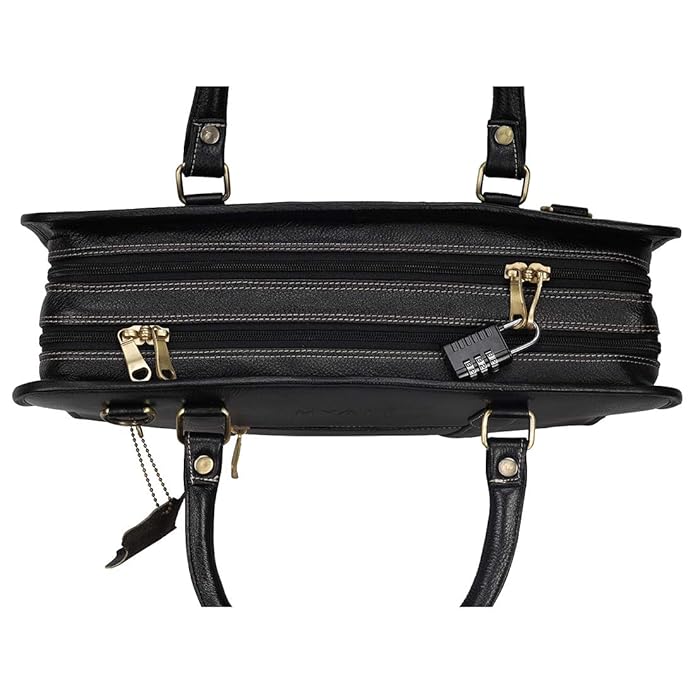 Leather Laptop Briefcase - New Basket