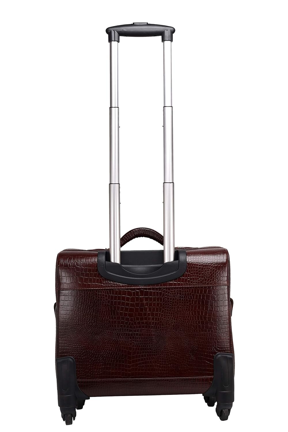 Leather Laptop Roller Trolley - The Ridgeway