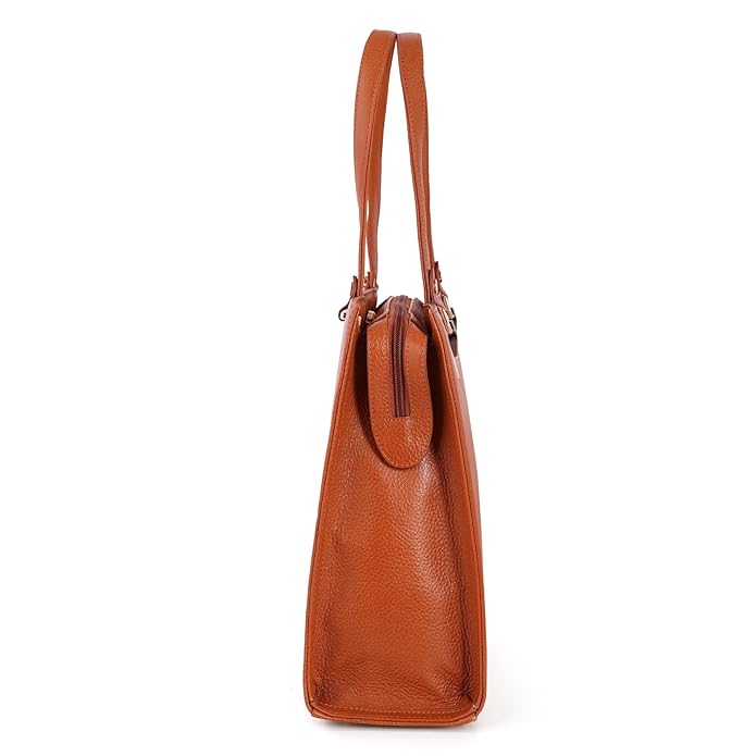 Women's Leather Handbag - Recta