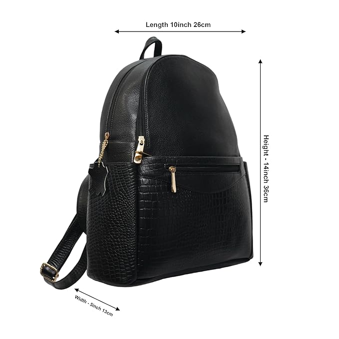 Leather Laptop Backpack - Convertible
