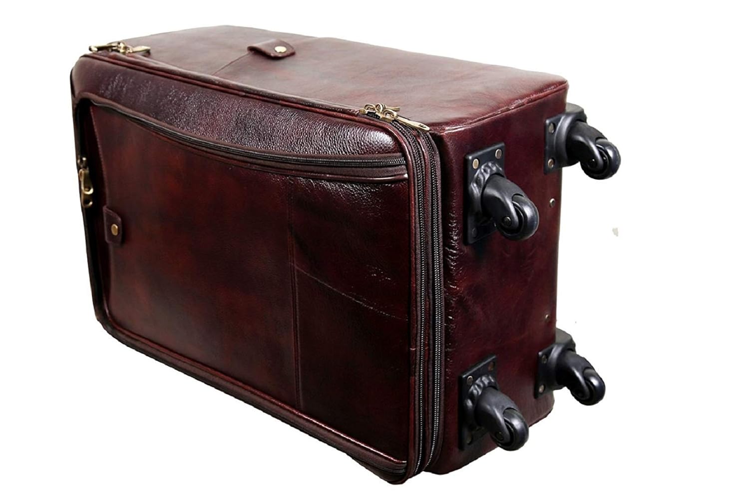 Leather Trolley Bag - The Voyager