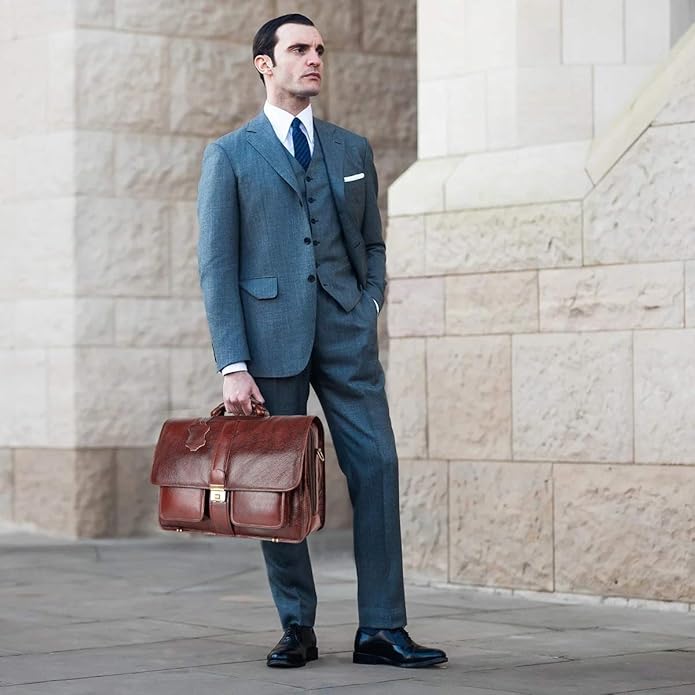 Leather Briefcase - Metro