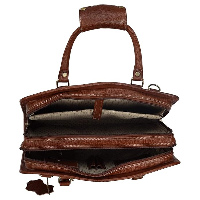 Leather Laptop Briefcase - New Basket