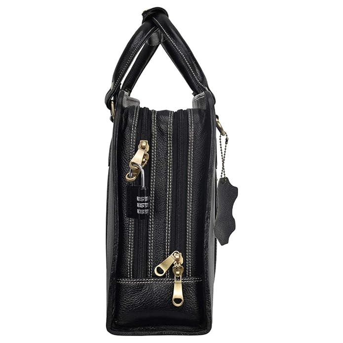 Leather Laptop Briefcase - New Basket