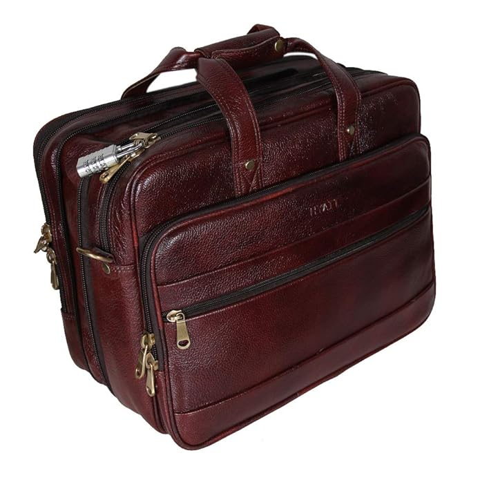 Leather Expandable Bag - Bold Vault
