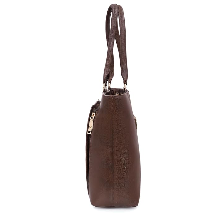 Leather Laptop Tote Bag - THE ORGANIZER