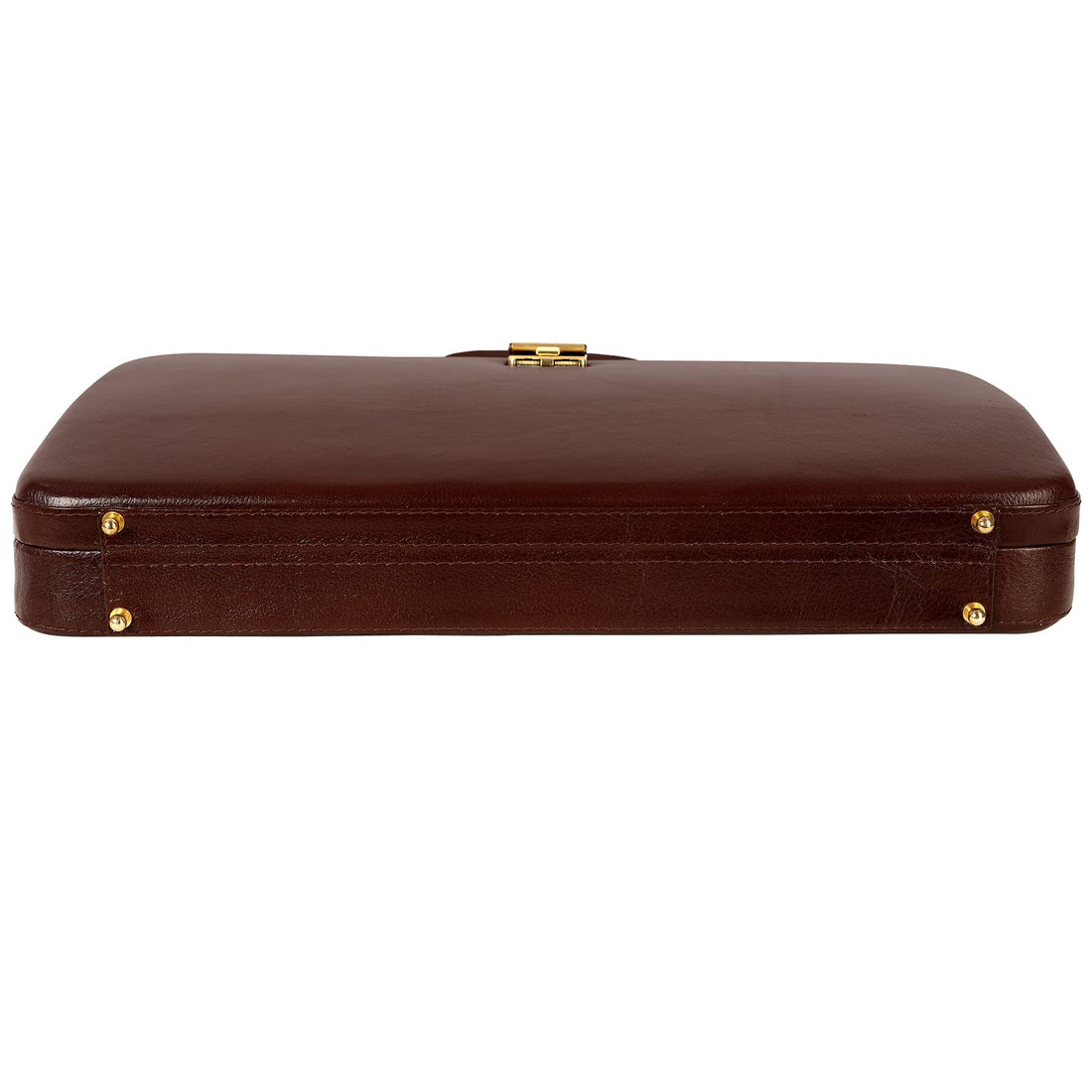 HAYAT Leather Accessories Natural Leather Briefcase for Men 24 litres Capacity Dimension-L-17 X H-12 X W-2.5 Inch Weight-1.4 KG