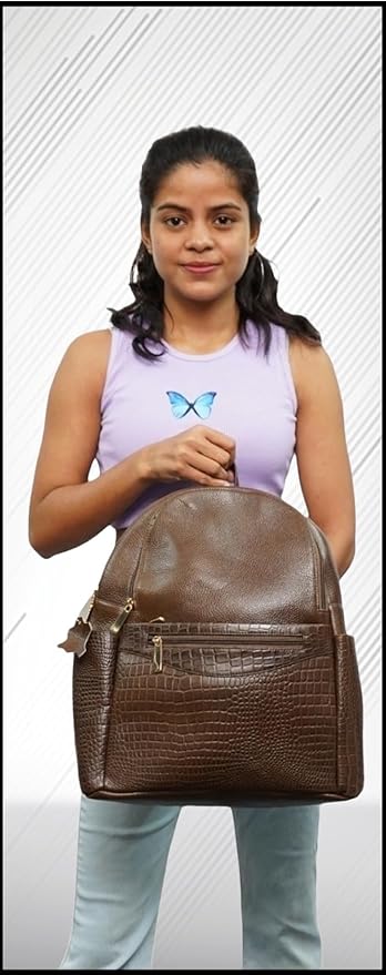 Leather Laptop Backpack - Convertible