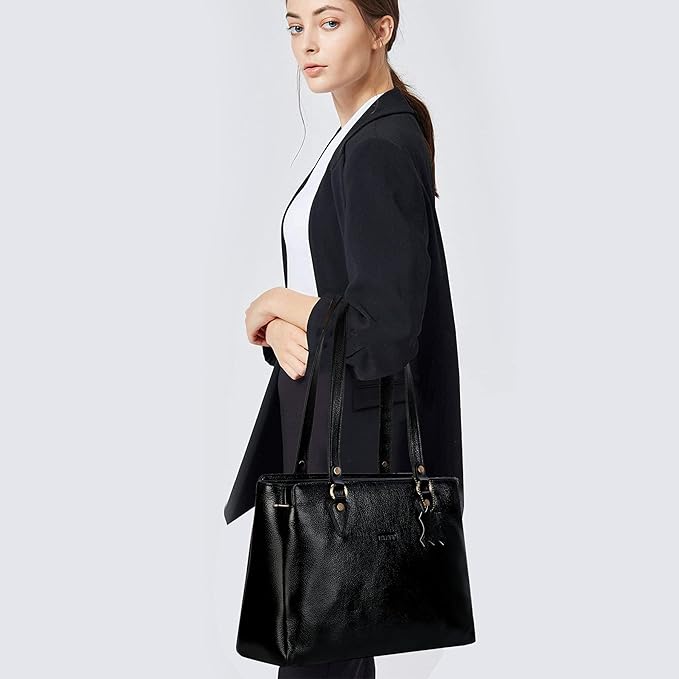 Leather Shoulder Bag - Solid