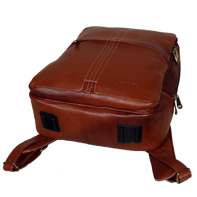 Leather Laptop Backpack - Four Line