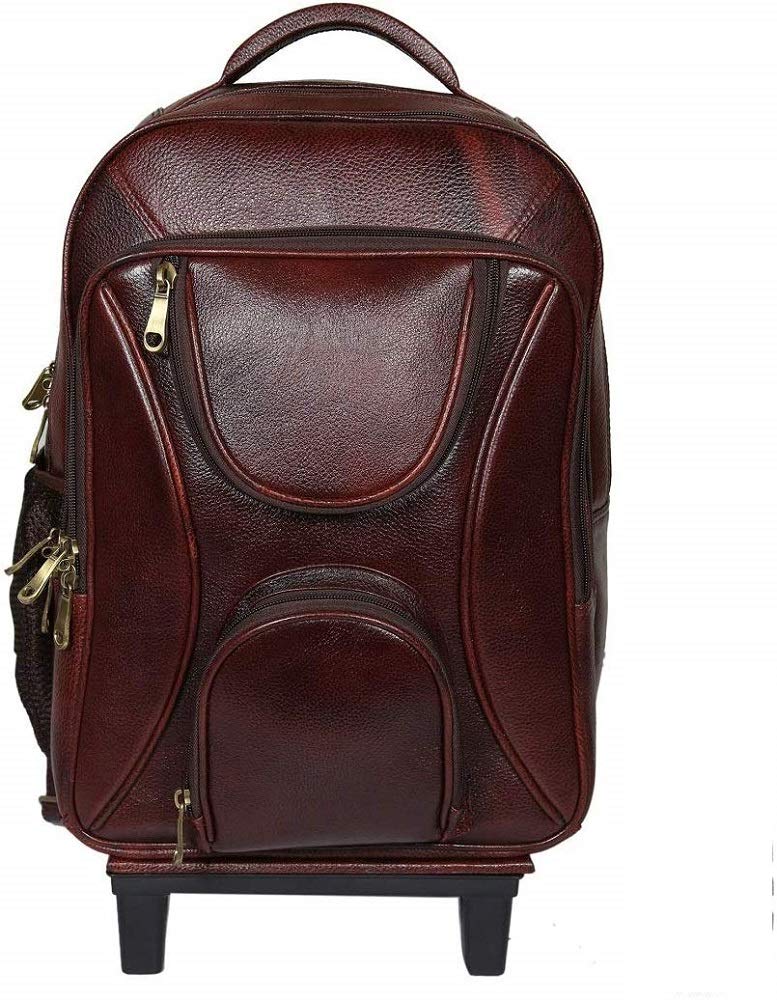 Leather Backpack Trolley - Metro Roller
