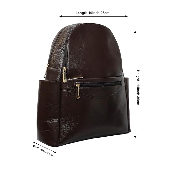Leather Laptop Backpack - Convertible