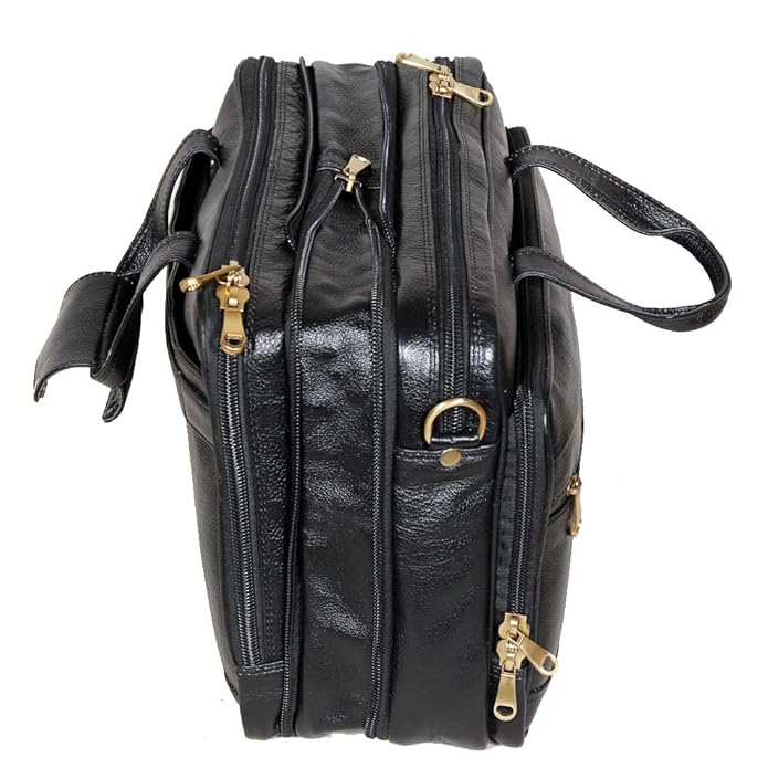 Leather Expandable Bag - Bold Vault