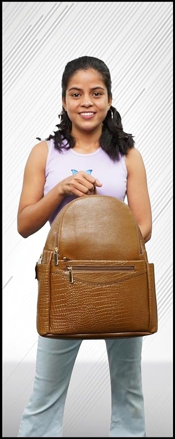 Leather Laptop Backpack - Convertible