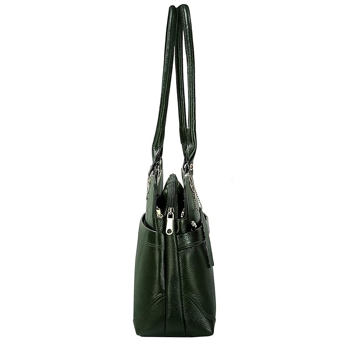 Leather Shoulder Bag - Elegant