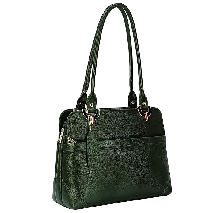 Leather Shoulder Bag - Elegant