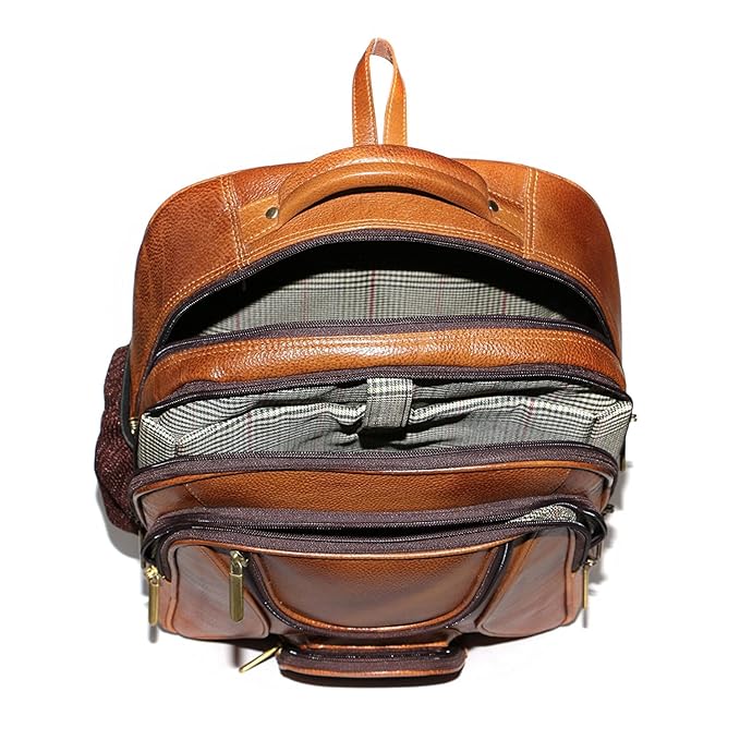 Leather Laptop Backpack - Twin Vault
