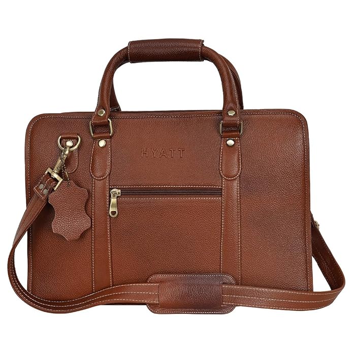 Leather Laptop Briefcase - New Basket