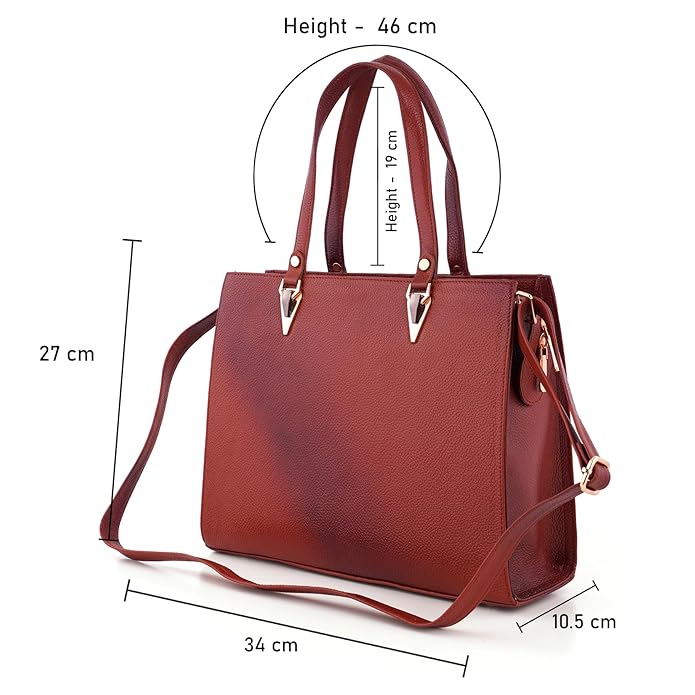 Women's Leather Handbag - Recta