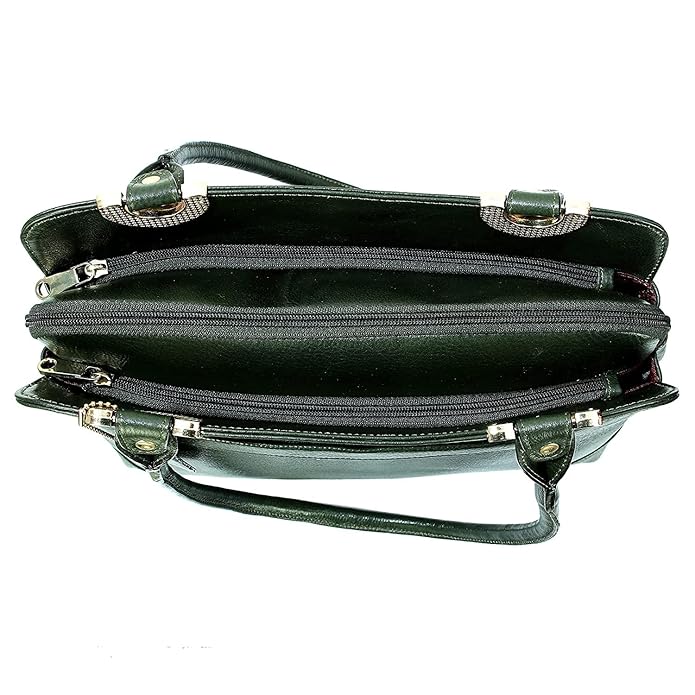 Leather Shoulder Bag - Elegant