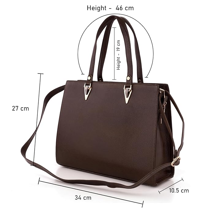 Women's Leather Handbag - Recta