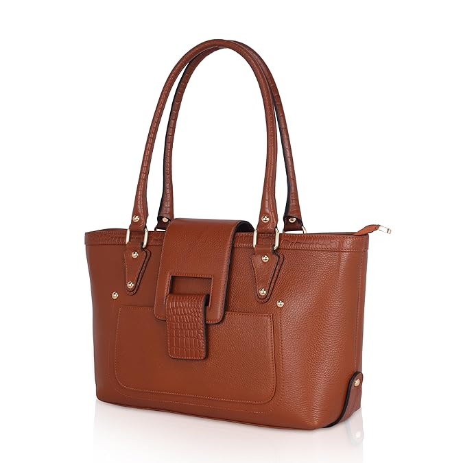 Leather Tote Bag - The Boat